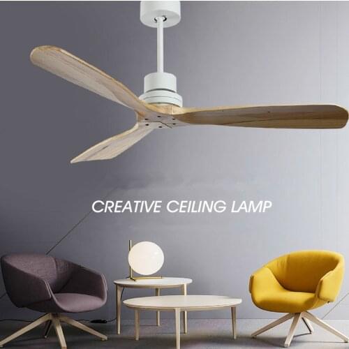 42/52 Inch Retro Loft Wooden Ceiling Fan Without Light Creative Bedroom Dining Room Wooden Ceiling Fans Free Shipping