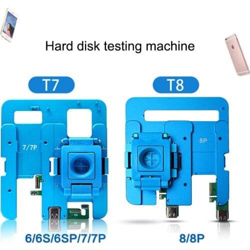 JC T7 T8 NAND Hard Disk Test Repair Fixture Without Battery for Brush Tester Motherboard Boot Fault detection Phone Repair