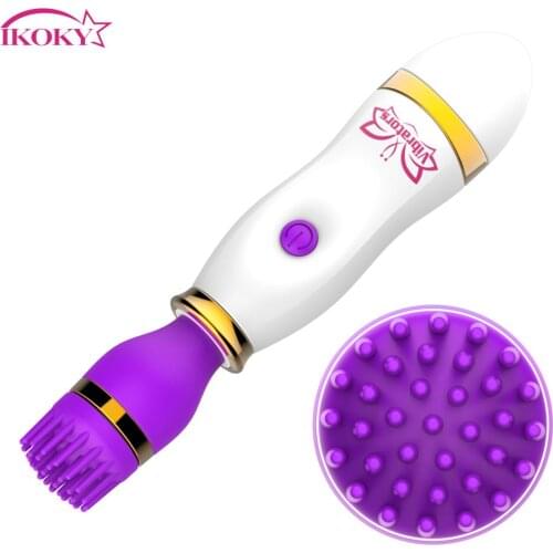 Thorn Brush Vibrator Female Masturbation G-spot Massager AV Stick Sex Toys for Women Clitoris Vagina Stimulator 10 Speeds