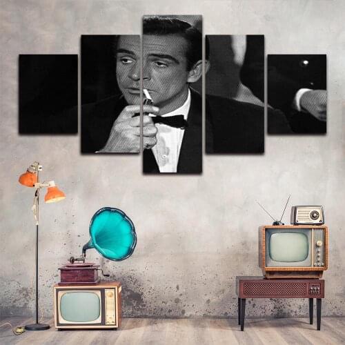 Modern James Bond Sean Connery Wall Art Canvas Painting Picture Poster and Print Gallery Home Decor No Frame