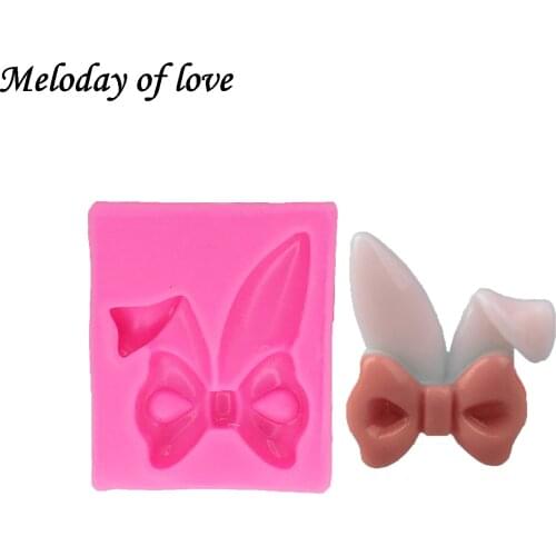 Sugarcraft bow-knot cake molds fondant mould rosette decorating tools chocolate silicone molds for plaster T0024