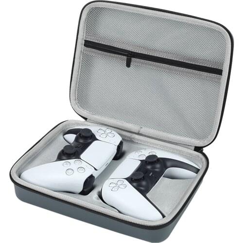 Double Handle Storage Bag For PlayStation 5 4 PS5 PS4 Dual Controller PU Waterproof Hard Cover Shell Handbag Case Box