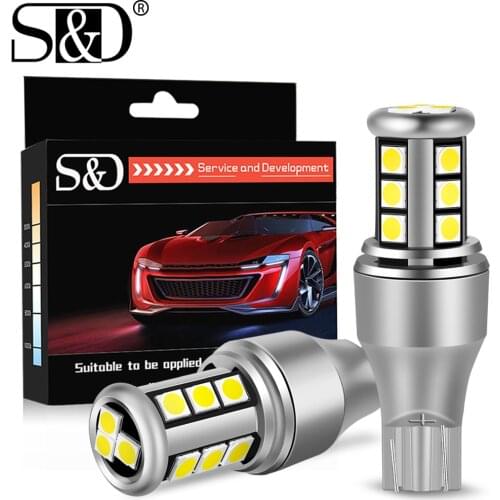 2Pcs W16W LED T15 LED Bulb Canbus Error Free Backup Reverse Led T16 921 912 LED Bulbs Car Lights Brake Lamp Stop Light White Red