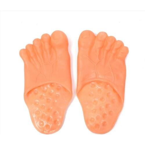 27cm Slippers new soft bottom male big foot slippers party shoes funny Halloween shoescover show cosplay props
