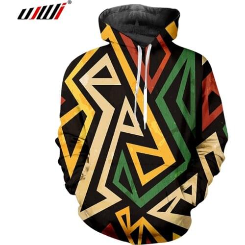 UJWI 3D Men Hoodies 90s Feel Color Geometry Sweatshirt Plus Size 5XL Hoodie Men Clothing Pullovers Casual Clothers Dropship