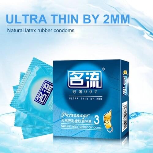 Mingliu 3pcs Ultra Thin 002 Smooth Condoms Natural Latex Condones Sex Toy for Men Contraception Products Penis Sleeves
