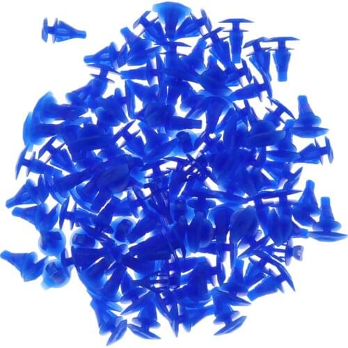 100 Pieces Car Door Sealing Strip 7.8mm Push Plastic Rivets Retainer Clips