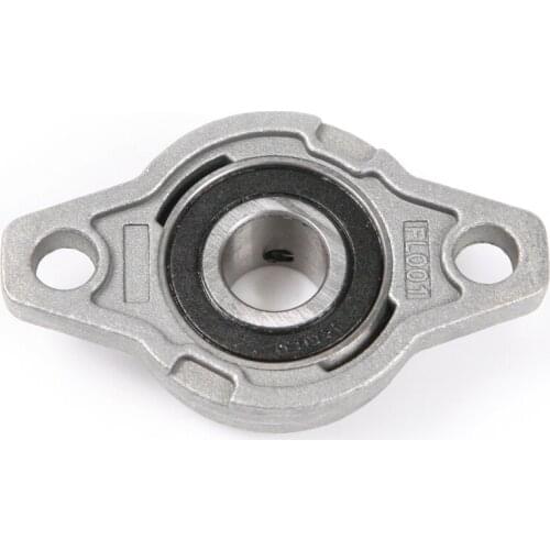 Top Quality Aluminium Alloy 1pcs Diameter 12mm KFL001 Pillow Block Bearing Single Row Thickness 17mm Flange Block Bearing