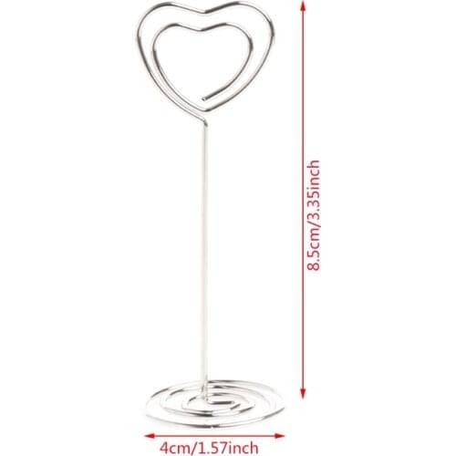 10Pcs Wedding Favors Place Card Holder Table Photo Memo Number Name Clips Base