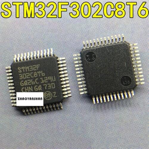 10pcs X STM32F302C8T6 STM32F302 LQFP48 Free Shipping