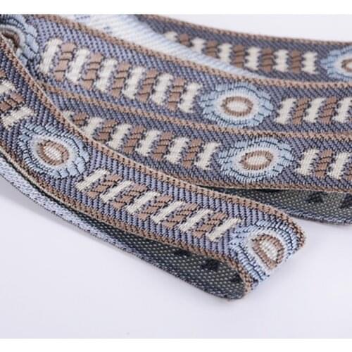 25M/Lot 3cm Wide Jacqurd Lace Ribbon Belt Curtain Lace Trim Webbing DIY Sewing Sofa Cushion Edge Decor Curtain Accessories