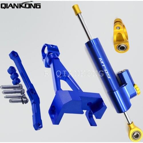 MT09 Motor Accessories Adjustable Steering Damper Stabilizer Mounting Kit For YAMAHA MT-09 MT09 mt09 fz09 FZ09 FZ-09 2013-2017