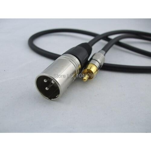 Male you to lotus XLR to RCA Signal lines Audio line Audio power amplifier connection line 1M 3.2ft