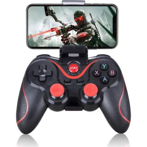 Wireless Android Gamepad T3 X3 Wireless Joystick Game Controller bluetooth BT3.0 Joystick For Mobile Phone Tablet TV Box Holder