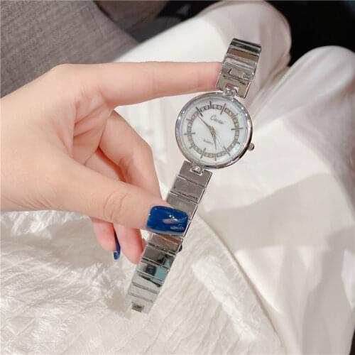 Cacaxi Fashion Ladies Watch For Luxury Women Wrist Watches Alloy Band Quartz Clock Female Round Watches Crystal Dial Gifts A220