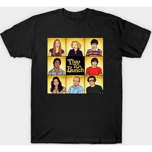 That 70S Bunch The 70S Show Parody Black T-Shirt Donna Pinciotti Steven Hyde Free Style Tee Shirt