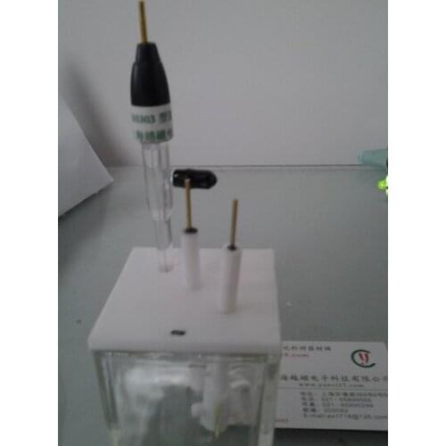 Electrochemical electrode cell Glass electrolytic cell can be used as silver chloride reference electrode Platinum plate auxilia