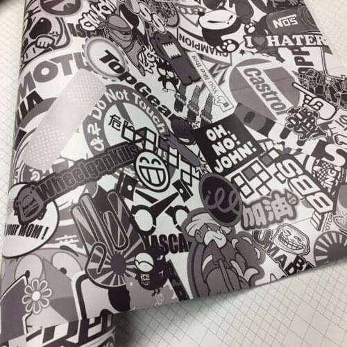 Good Car Wrap Graffiti Skull Sticker Camo Sticker Bomb Vinyl Film Skull Car Motorcycle Mirror Roof Hood Decal Film Stickerbomb