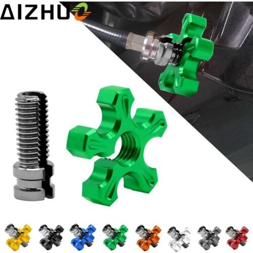 Motorcycle Clutch Wire Adjustment Cable CNC Aluminum M8*1.25 &M10*1.25 For KAWASAKI 500 KX 450 KLX250 KLX450R KLR650 SUZUKI DRZ4