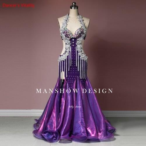 Belly Dance Costume New High-end DressCovering Belly Sexy Slim Flowing Fringe Custom Made Oriental Dance Dress