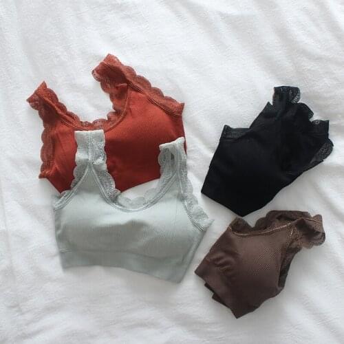 Coast Lace Bodysuit Underwear For Women Lingerie Sexy Sports Bra Padded Girl Active Seamless Bra Push Up Bralette Plus Size