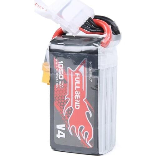 IFlight Fullsend 6S1P 1050mAh 130C 22.2V Lipo Battery with XT60H Connector for FPV