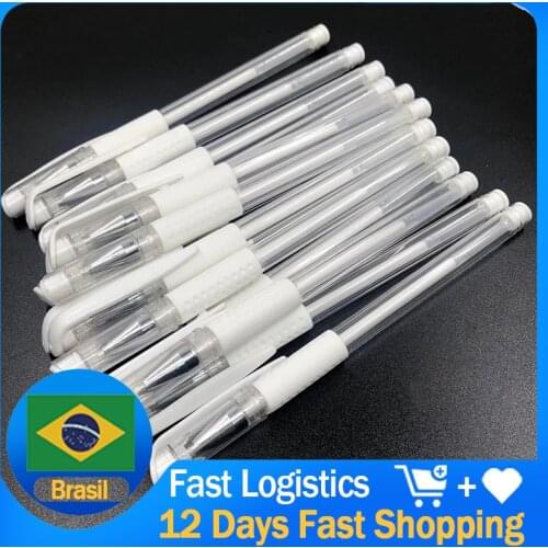 10pc White Eyebrow Tattoo Marker Pen Microblading Supplies Tattoo Accessories Waterproof Marker Brow Pencil for Permanent Makeup