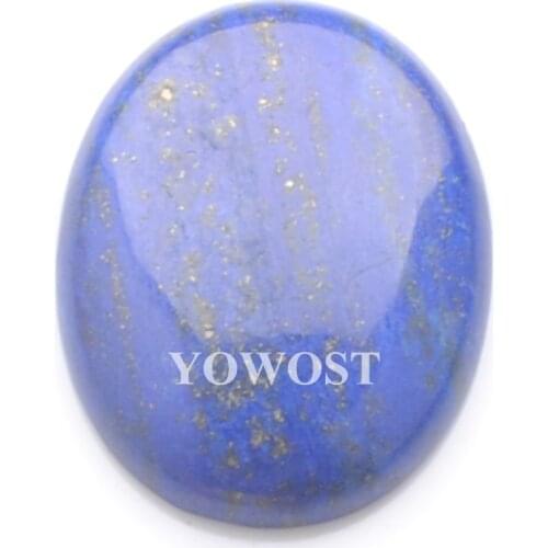 Natural Lapis Lazuli Gem Stone Oval Cabochon CAB No Hole Jewelry 30x40x8MM 1PCS QU3133