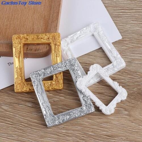 Resin Photo Frame Simulation Furniture Model Toy For Children Doll House Decoration 1/12 Dollhouse Miniature Accessories