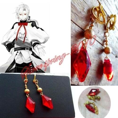 Anime Seraph of the End Owari no Seraph Cosplay Earring Ferid Bathory Earrings Ear Clips Daily Props