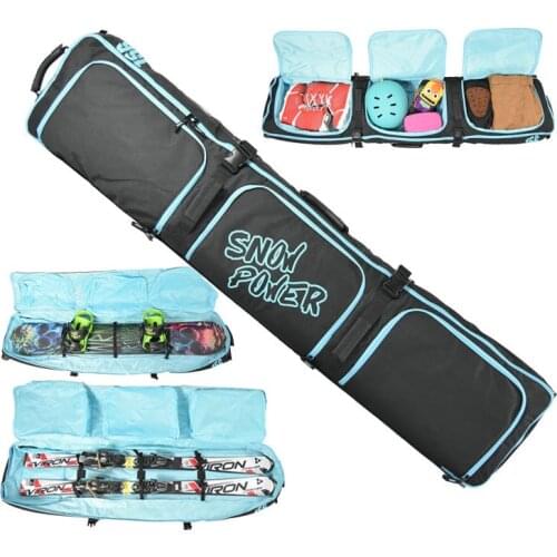 Skiing Snowboard Bag 106-180cm Scratch-Resistant Monoboard Plate Protective Case Dumpling Skiing Board Bag large capacity