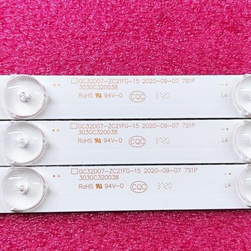 New 3 PCS/lot 7LED LED backlight strip for L32S65FVBE 32PHF5061 32PHF3001 32PHF3061 GC32D07-ZC21FG-15 RF-EG320B32-0701S-07A1