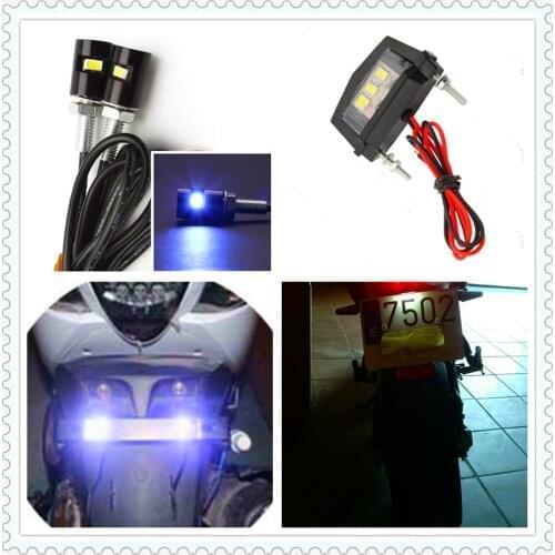 New Motorcycle lights Tail LED License Plate Light Bulb for YAMAHA YZF 600R Thundercat R1 R6 R25 R3 FZ1 FAZER FZS 1000S