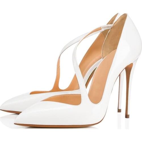 Pumps High Heels Shallow Single Shoes Pointed Toe Slip-on Thin Heel Brand Women Shoes Summer Womens Sandals Sandali Eleganti