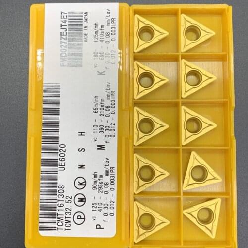 Carbide inserts turning tool TCMT16T308 VP15TF UE6020 Internal Turning Tools CNC Cutting tool lathe tools TCMT 16T308 Hard Alloy