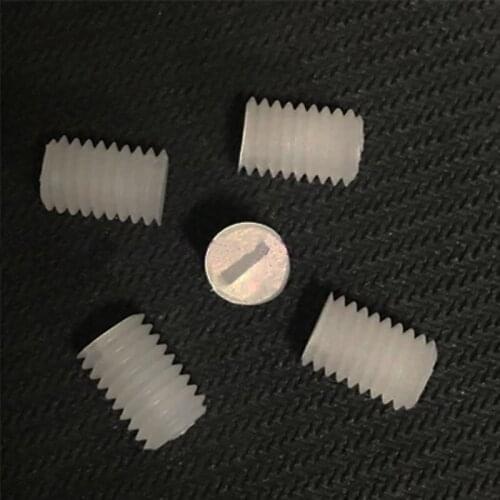 10pcs M3 PVDF Machine screw Wordless headless screws preservative Strong acid resistance 4mm-10mm Length