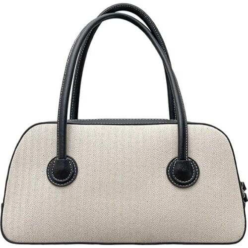 Women Handbags New Fashion Shoulder Bags High-end Splicing Canvas Bags Versatile Underarm Bags Purses and Handbags