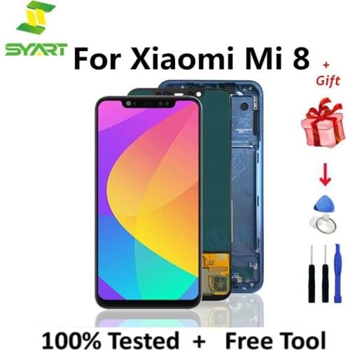 LCD Screen For Xiaomi Mi 8 Mi8 LCD Display Touch Screen Replacement Digitizer Assembly On For Xiaomi Mi 8 M1803E1A LCD Screen