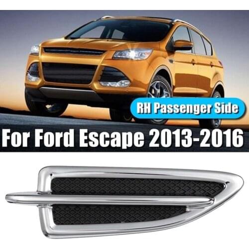 1pc Left Side Fender Chrome Emblem Moulding Fender Trim Accessories for Ford Escape 2013