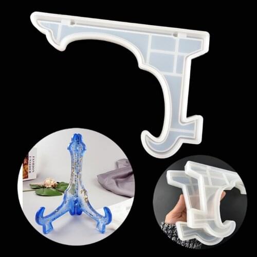 2Pcs 10 inch Display Stand Pictures Frame Holder Silicone Epoxy Resin Casting Mold Artworks Easels Holder Mold Kit Tools
