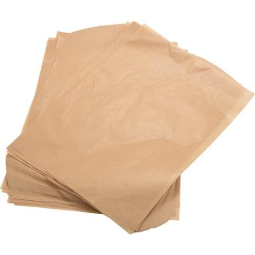 200 Pcs Unbleached Parchment Paper Non-Stick 25X35cm Baking Sheets for Grilling Air Fryer Steaming Bread Cake Cookie, Unbleached