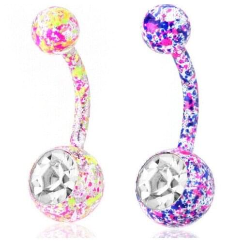 4 Colors Boutique Body Piercing Industrial Piercing Nombril Sexy Navel Ring Belly Button Rings Pircing Ombligo Pirsing Women