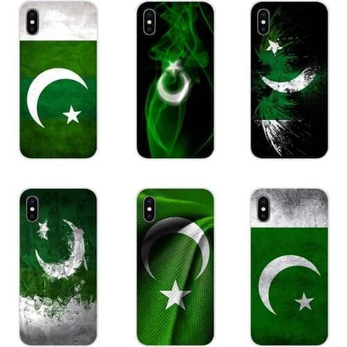 Accessories Shell Covers For Xiaomi Redmi Note 3 4 5 6 7 8 Pro Mi Max Mix 2 3 2S Pocophone F1 Pakistan Flag Banner Moon Star Art
