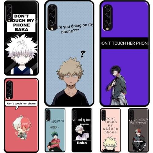 Dont Touch My Phone Anime Funny Boys Phone Case For Samsung A12 A20e A21S A32 A52 A71 A72 A50 A70 A51 A31 A11 A02 A10 A20 A30 S