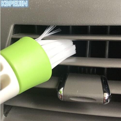 Car Air Conditioning Vent Blinds Clean Sticker Keyboard brush For Land Rover discovery 2 3 4 freelander 1 2 Accessories