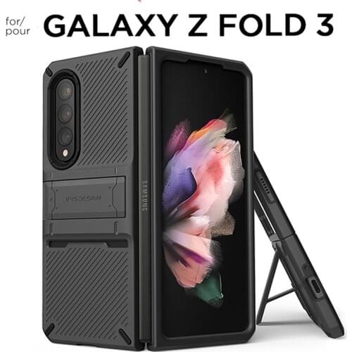 VRS Case For Samsung Galaxy Z Fold3 5G Quick Stand Pro Case Galaxy Z Fold 3 Hard Drop Pro Cover Casing