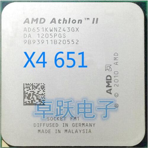 AMD Athlon II X4 651 quad-core fm1 3.0G 4M cpu quad-core processor free shipping