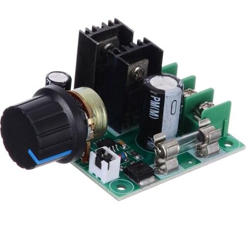 DC 12V-40V 10A PWM Motor Speed Controller Dimmer Voltage Regulator Control Switch with Knob Electrical DC Speed Controller