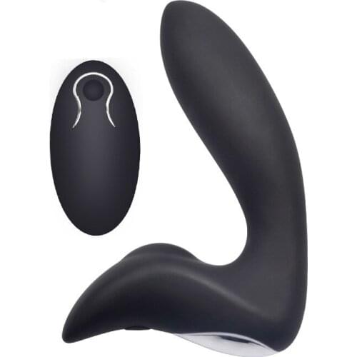 Electronic Waterproof Silicone butt Plug 12 Functions with Wireless Remote Control Prostate Massager USB Man Sex Toy