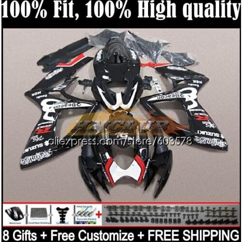 Injection For SUZUKI GSXR 600 750 CC GSXR-750 K6 750CC 5CL.30 GSXR750 GSXR-600 06 07 GSXR600 2006 2007 OEM Fairing strike black